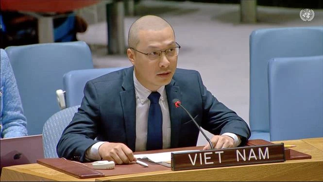Minister Counsellor Nguyen Hoang Nguyen, Deputy Permanent Representative of Vietnam to the UN (Photo: VNA)