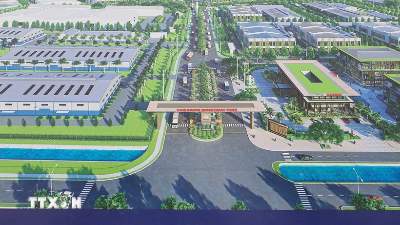 Overview of Tam Duong SHI Industrial Park (Photo: VNA)