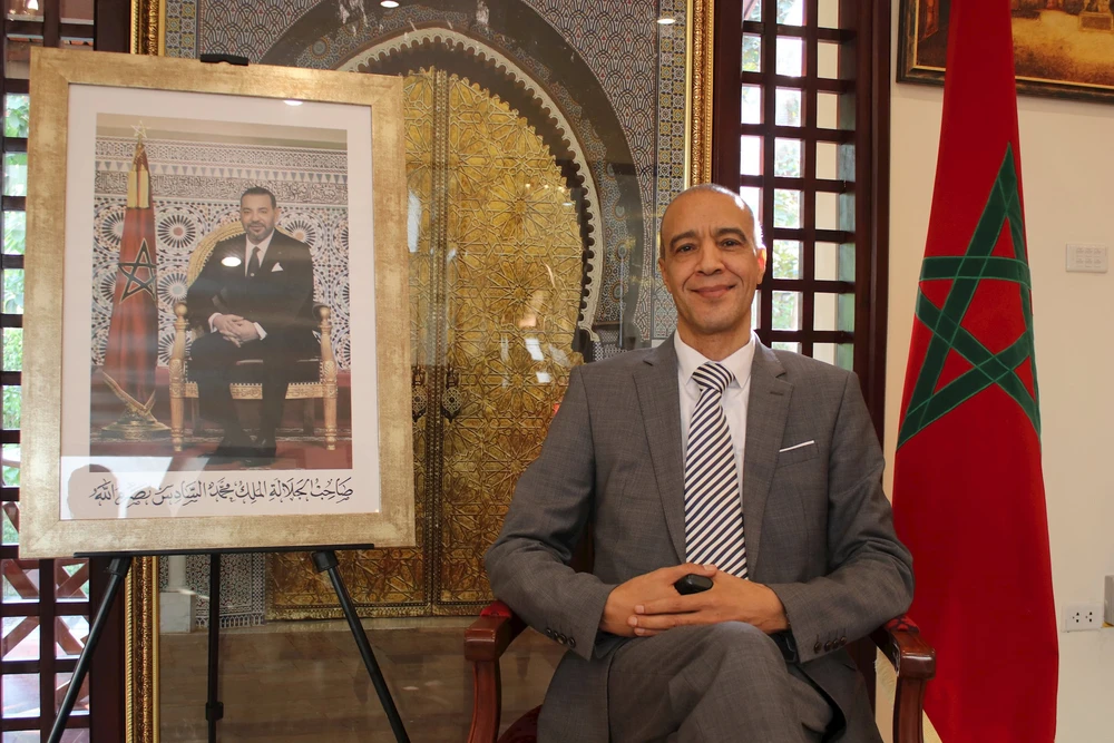 Moroccan Ambassador to Vietnam Jamale Chouaibi (Photo: VietnamPlus)