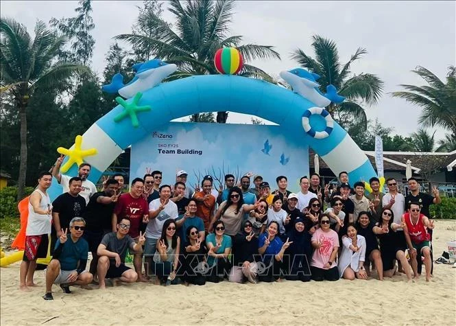 A MICE tourist group in Da Nang (Photo: VNA)