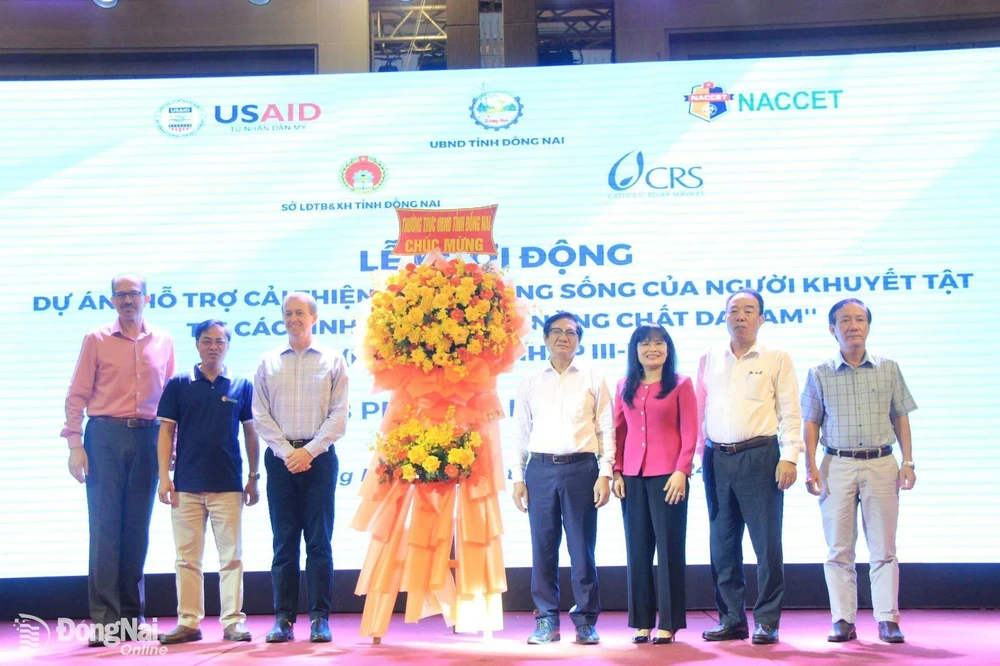 At the launching ceremony for the project in Dong Nai. (Photo: VNA)