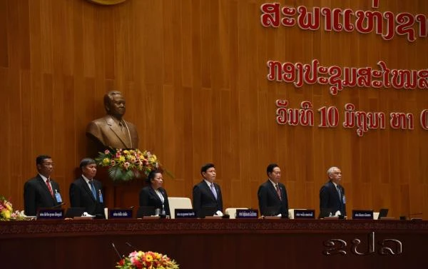 The 9th-tenure National Assembly (NA) of Laos officially opens the 7th ordinary sitting in Vientiane on June 10. (Photo: kpl.gov.la)