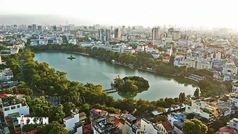 A bird's view of Hanoi (Photo: VNA)