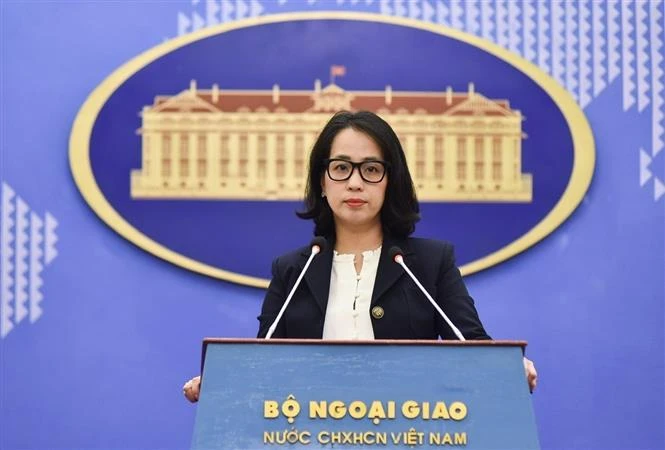 Spokesperson of the Vietnamese Ministry of Foreign Affairs Pham Thu Hang. (Photo: VNA)