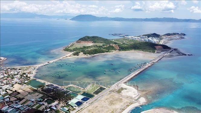 A view of the Van Phong Economic Zone situated in the northern part of Khanh Hoa province. (Photo: VNA)