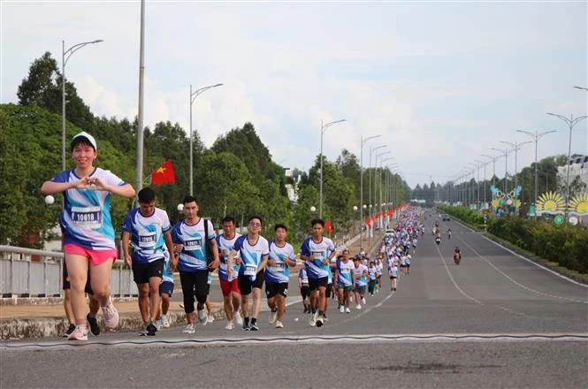 Runners at the events (Photo: VNA)