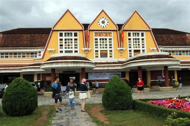 The Da Lat railway station has captured the hearts of visitors. (Photo: VNA)