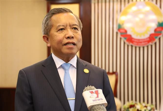 Minister of Technology and Communications and President of the Laos – Vietnam Friendship Association Boviengkham Vongdara. (Photo: VNA)