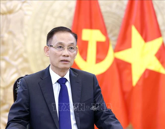 Secretary of the Party Central Committee and head of the committee’s Commission for External Relations Le Hoai Trung (Photo: VNA)