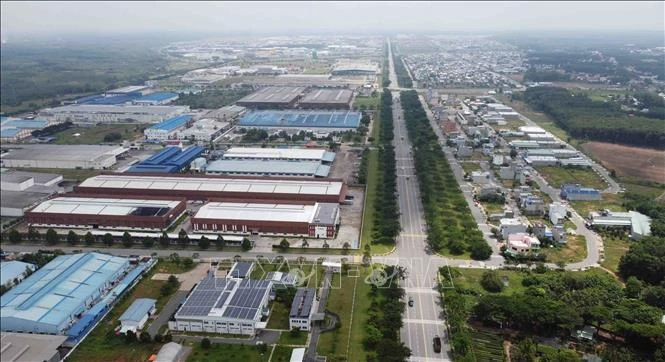 A corner of the Vietnam - Singapore Industrial Park in Tan Uyen town, the southern province of Binh Duong (Photo: VNA)