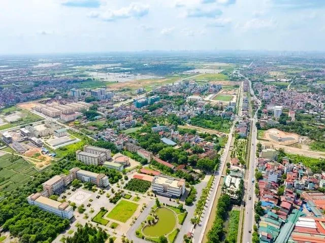 Improved transport infrastructure helps real estate in Thuong Tin district welcome investment waves. (Photo: Truong Son Land)