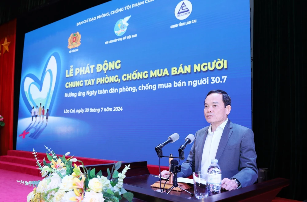 Deputy PM Tran Luu Quang speaks at the event. (Photo: VNA)