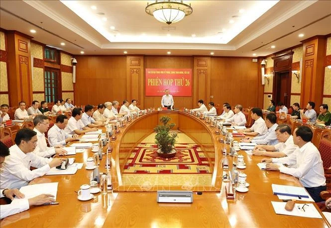 Party General Secretary and State President To Lam speaks at the meeting (Photo: VNA)