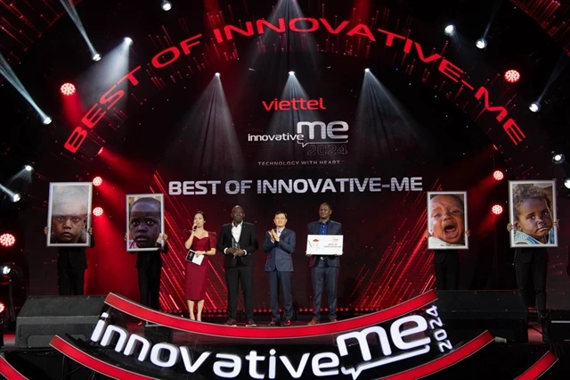 The highest award this year, Best of Innovative-me 2024, belongs to the Lumitel human resources group, the Viettel brand in Burundi. (Photo courtesy of Viettel)