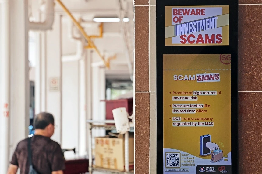 The scam situation in Singapore has worsened (Photo: The Straits Times)