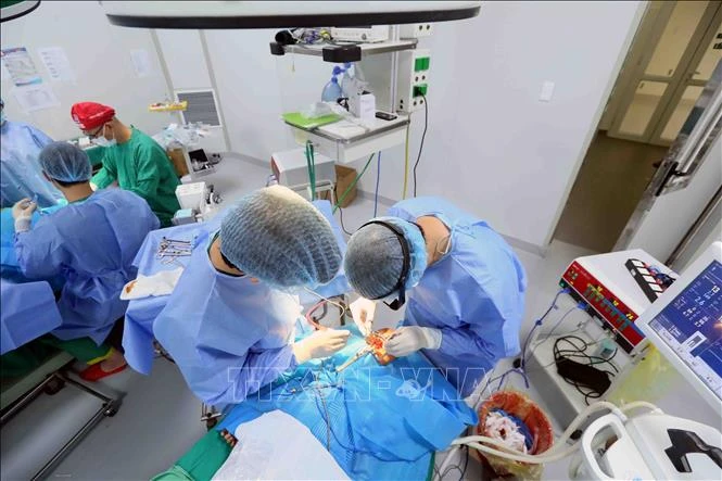 Doctors perform surgeries to reshape lips, rebuild palates, and restore lips to give patients a new facial appearance. (Photo: VNA)