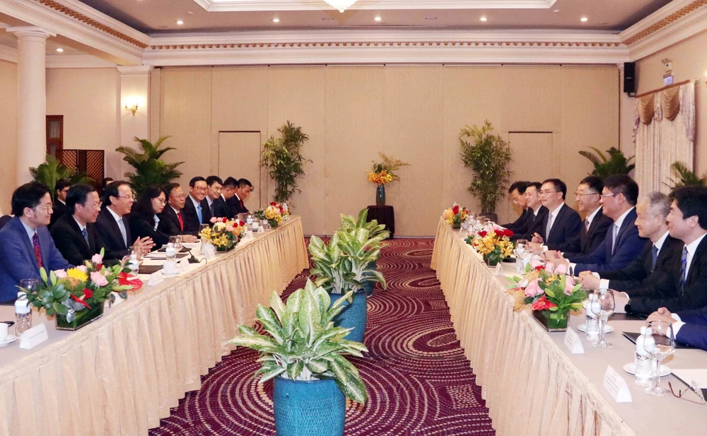 An overview of the reception in Ho Chi Minh City on August 27 (Photo: VNA)