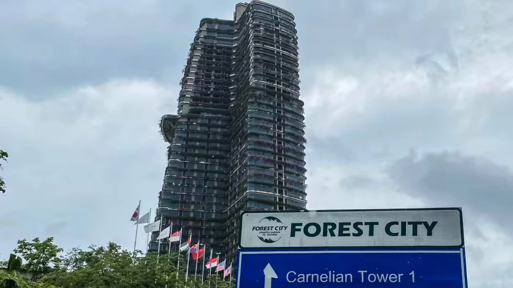 In Forest City project in Malaysia (Photo: Nikkei Asia)