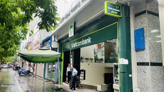 A Vietcombank branch in Hanoi. (Photo: VNA)