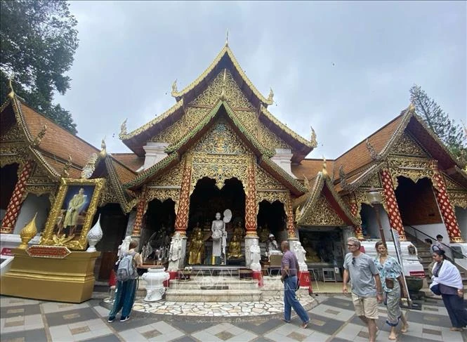 Doi Suthep Temple is one of the most well-known tourist attractions in Chiang Mai, Thailand. (Photo: VNA) 