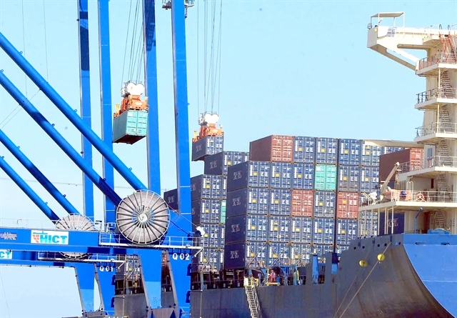 Containers loaded for exports at Hai Phong Port. There are significant opportunities that the CPTPP brings to foster trade and collaboration with the Americas. (Photo: VNA)