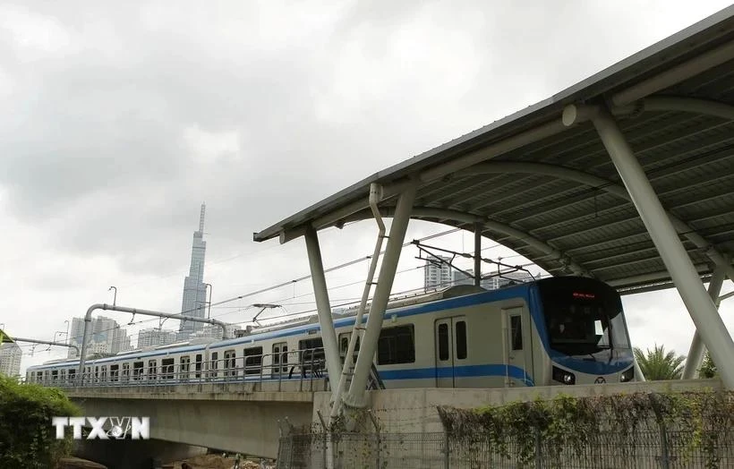 The Ben Thanh – Suoi Tien metro line in Ho Chi Minh City starts a trial run from early this month. (Photo: VNA)