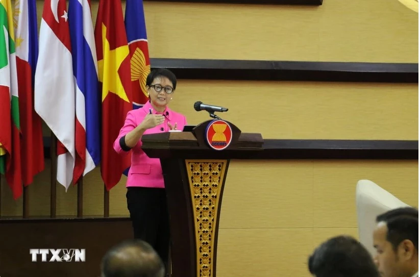 Indonesia's Foreign Minister Retno Marsudi (Photo: VNA)