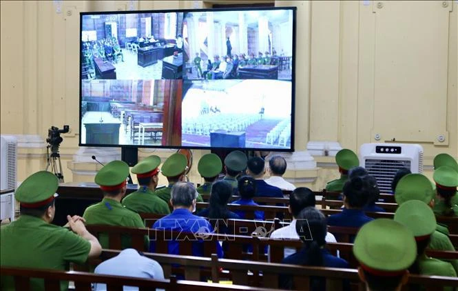 Participants in the trial held in HCM City (Photo: VNA)