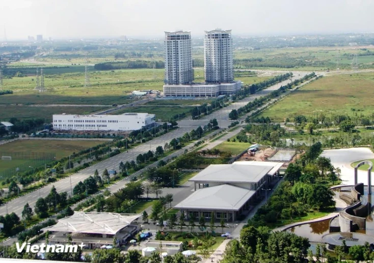 Infrastructure is being completed in Binh Duong New City. (Photo: VNA)