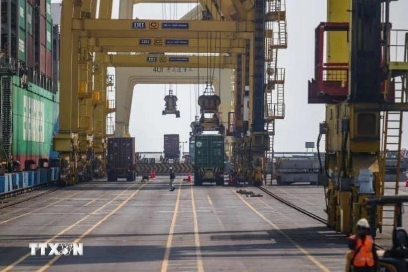 A view of cargo port in Semarang, Central Java, Indonesia. (Photo: Getty Images)