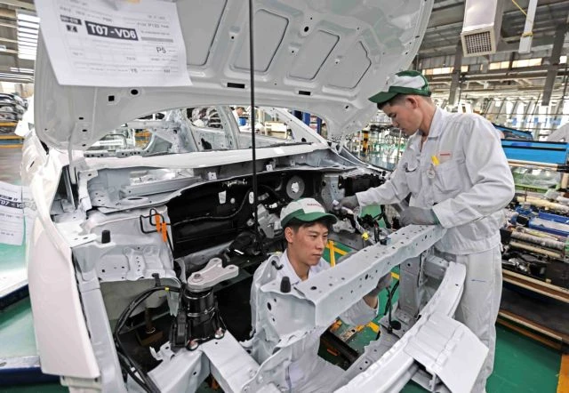 A car manufacturing plant in Vinh Phuc province. — VNA/VNS Photo 