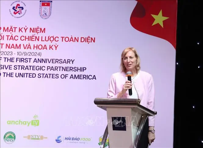 US Consul General in HCM City Susan Burns speaks at the event. (Photo: VNA)