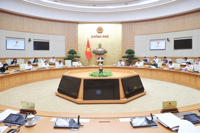 The Government's regular meeting for October 2024. (Photo courtesy of Vietnam Government Portal)