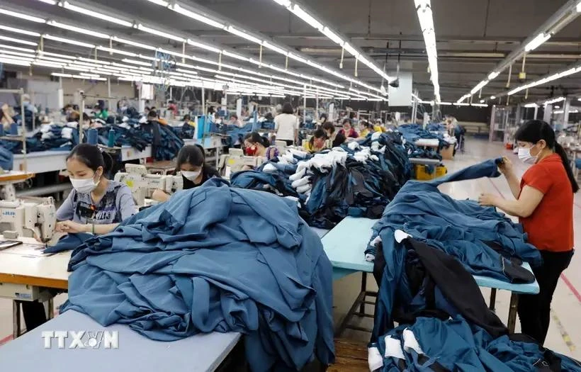 A garment factory of Ho Guom Group JSC in My Hao district, Hung Yen province. (Photo: VNA)