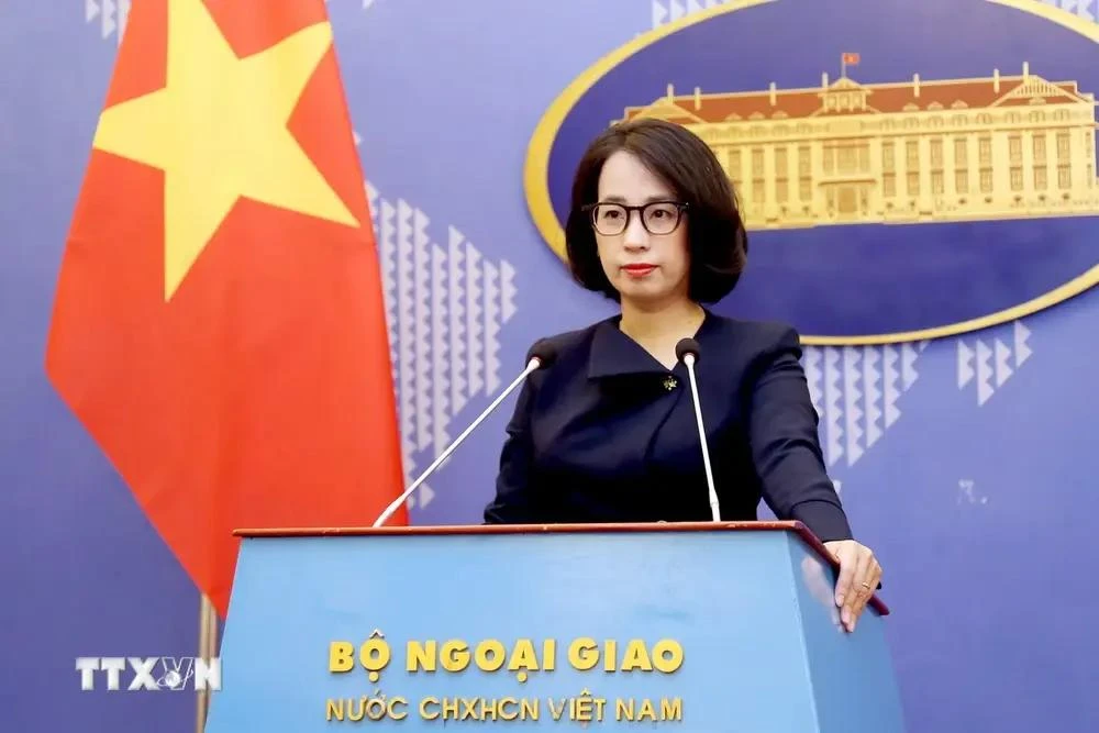 Spokeswoman of the Ministry of Foreign Affairs Pham Thu Hang (Photo: VNA)