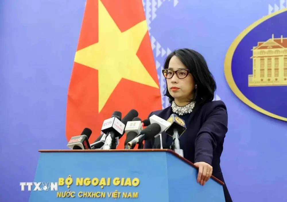 Spokeswoman of the Ministry of Foreign Affairs Pham Thu Hang (Photo: VNA)