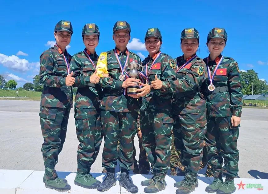 VPA shooters secure 15 gold medals at AARM-32. (Photo: qdnd.vn)