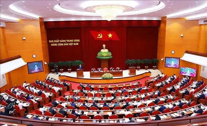 The 13th-tenure Party Central Committee convenes a meeting in Hanoi on November 25. (Photo: VNA)