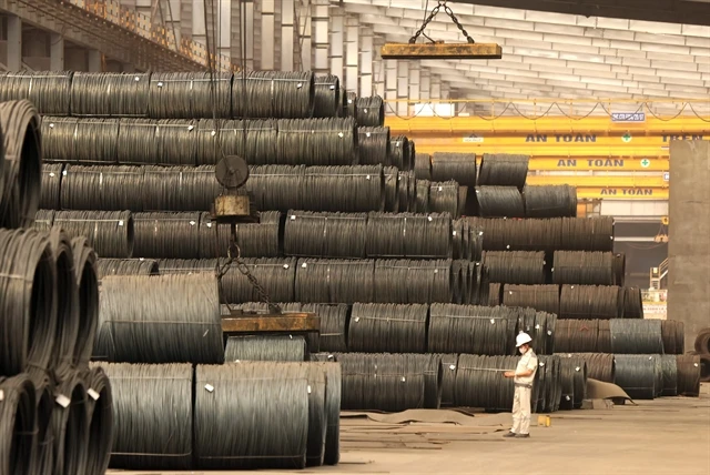 Vietnam’s steel output is forecast to reach 30 million tonnes this year, up seven per cent over 2023. (Photo: VNA) 