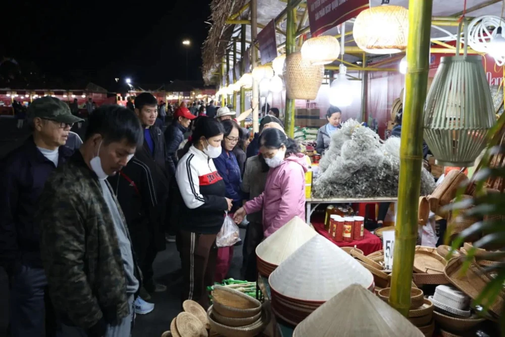 A booth at the "Proud of Vietnamese Agricultural Products" programme (Photo: VNA)