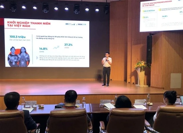 The National Study on the State of the Ecosystem for Youth Entrepreneurship in Vietnam is launched in HCM City. (Photo: VNA) 