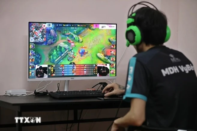 Vietnam's gaming industry’s revenue is projected to reach approximately 12.5 trillion VND (492.65 million USD) in 2024 (Photo: VNA)