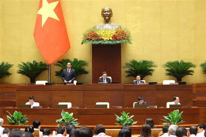 En el séptimo periodo de sesiones de la Asamblea Nacional de Vietnam de la XV legislatura. (Foto: VNA)