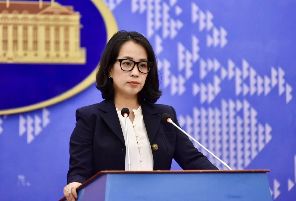 La portavoz del Ministerio de Relaciones Exteriores de Vietnam, Pham Thu Hang. (Foto: VNA)