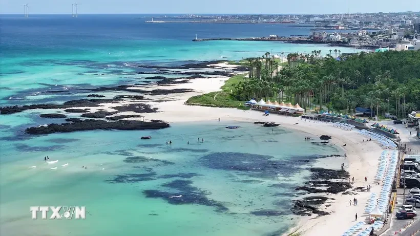 La playa de Hamdeok en la isla de Jeju (Fuente:VNA)