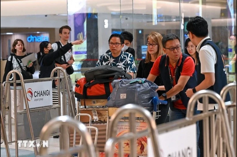 Singapore Airlines offre une indemnisation aux victimes des turbulences du vol SQ321. (Photo : AFP/VNA)