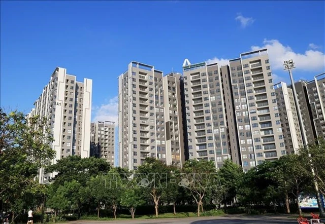 Un complexe d'appartements près du centre du quartier de Binh Chanh, à HCM-Ville. (Photo : VNA)