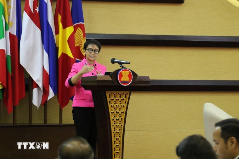 La ministre indonésienne des Affaires étrangères, Retno Marsudi. Photo : VNA