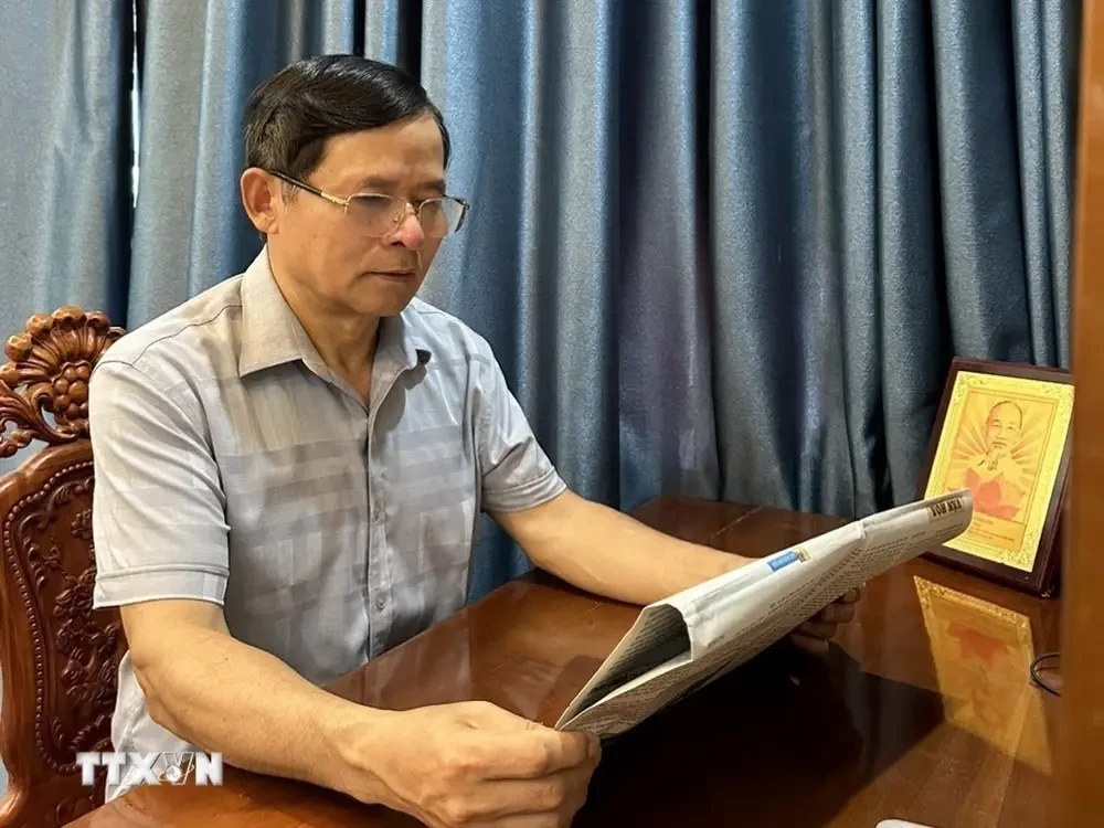 Bach Cong Tien, ancien président du Comité populaire du district de Ba Vi, à Hanoï. Photo : VNA