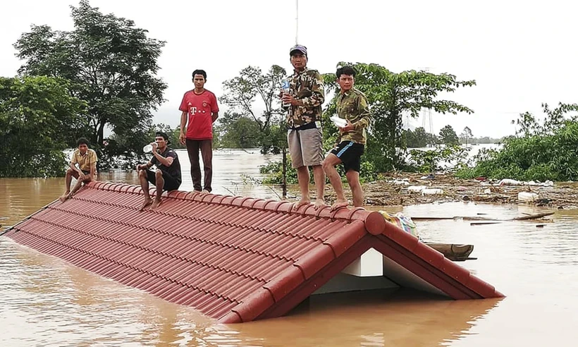 De graves inondations ravagent plusieurs localités au Laos (Photo : i.dawn.com)